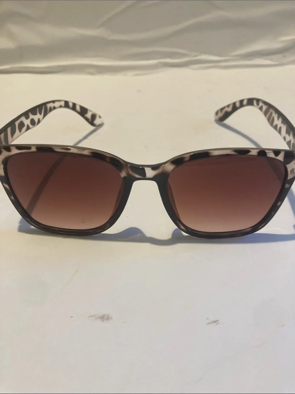 Leopard Print Brown Gradient Lens Women's Sunglasses